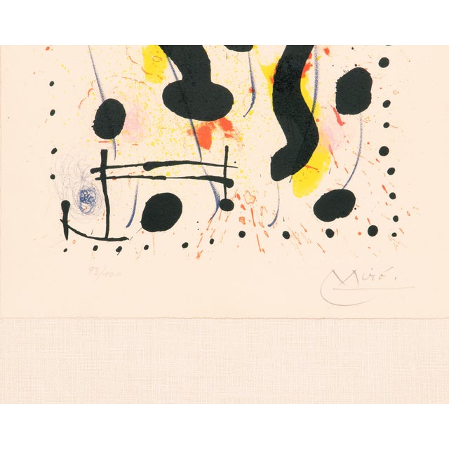 Joan Miró Joan Miró "La Bague Du Sanglier" Lithograph, Signed and Numbered, 1967 For Sale - Image 4 of 6