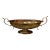 Vintage Hammered Brass Double Handled Pedestal Centerpiece Bowl - 17” For Sale - Image 4 of 8