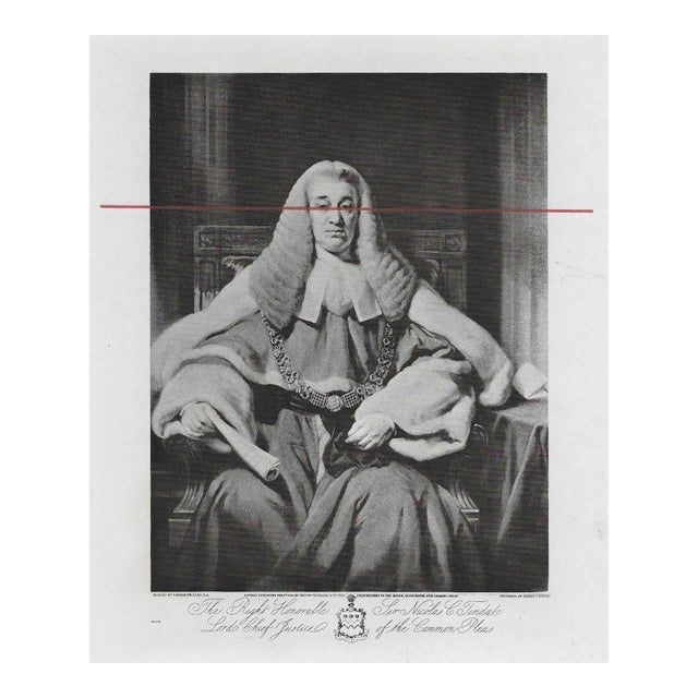 Antique English Portrait Engraving For Sale