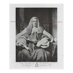 Antique English Portrait Engraving