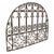 Vintage wrought iron transom panel from India. Featuring elegant hand-forged scrollwork and a graceful arched silhouette,...