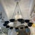 Large ring-shaped ceiling lamp from the 1960s-70s in the Stilnovo style. The distinctive design of this lamp features a...