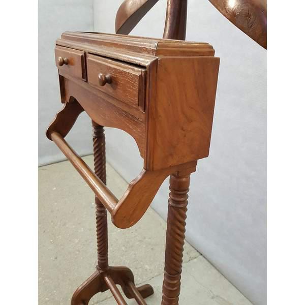 Vintage Gentleman S Wooden Valet Stand Suit Rack Clothing Hanger