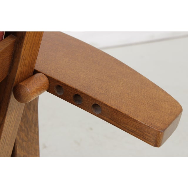Stickley Mission Oak Bow Arm Morris Chair For Sale - Image 12 of 18