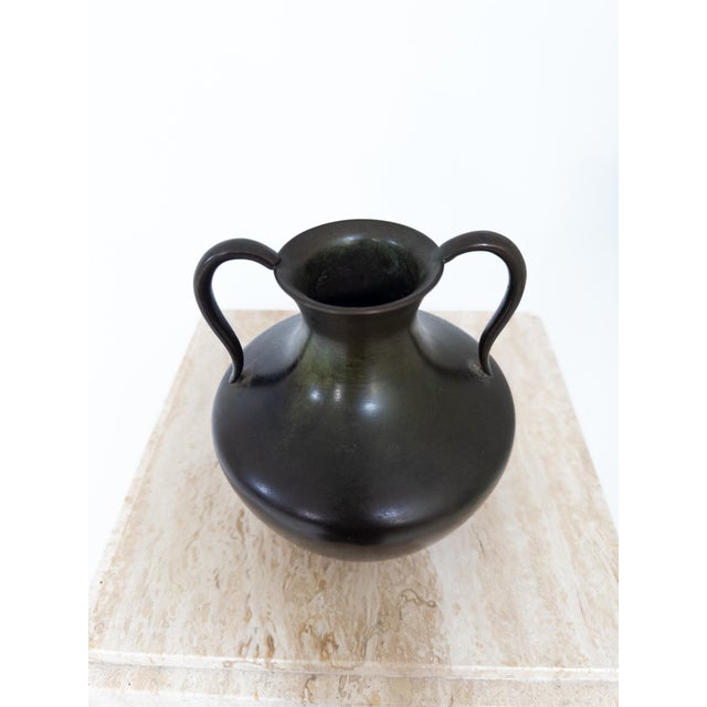 Art Deco Bronze Vase from GAB, Sweden, 1930s For Sale - Image 3 of 8