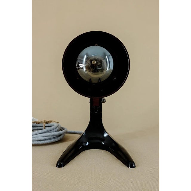 Mid-Century Modern German Bakelite Table Lamp from PGH Elektro, 1950s For Sale - Image 3 of 12