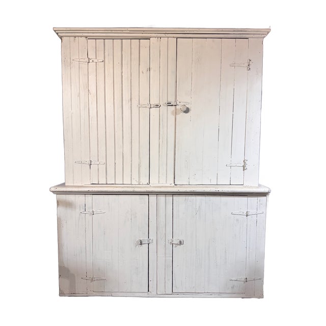 Farmhouse 1800’s Vermont Farmhouse Cupboard For Sale - Image 3 of 7