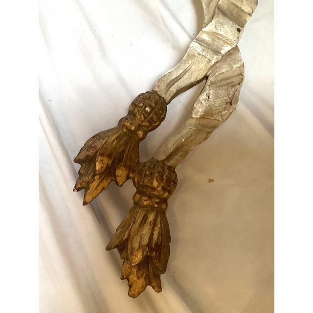 Early 20th C. Hand Carved Continental Parcel Gilt Eagle Motif Wall Sconces - A Pair For Sale - Image 10 of 11