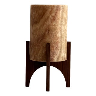 Comet No. 0212 Hand-Carved Alabaster Table Lamp by Material Lights For Sale