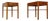 Mid-Century Danish Teak and Oak Bedside Tables, 1960s, Set of 2 For Sale