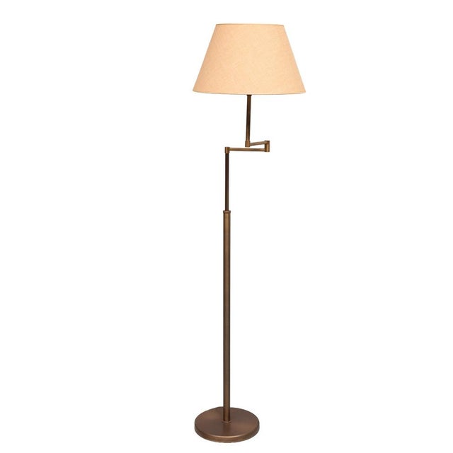 Mid-Century Modern Swing Arm Library Floor Lamp from Steinhauer, Germany, 1980s For Sale - Image 3 of 8