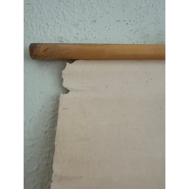 Vintage 1969 Typing Instruction Pull-Down Chart – Secretary School Poster --Poster E For Sale - Image 4 of 7