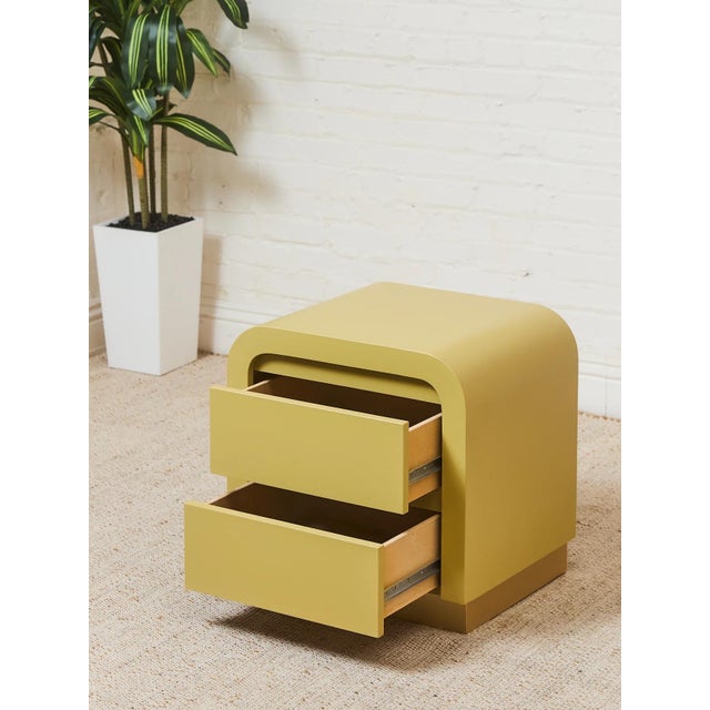 Paint Mid 20th Century Yellow Sunshine Pair of Nightstands For Sale - Image 7 of 12