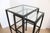Contemporary Hand Forged Iron & Glass Nesting Tables/Black For Sale - Image 3 of 4