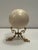 Large Marble Orb on Bronze Dolphin Motif Stand For Sale - Image 9 of 9