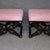 1980s Pair of 1980s Ebonized and Gilded Baker Carved French Louis XV Style X Form Stools For Sale - Image 5 of 12