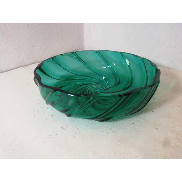 Green Emerald Green Vase by Venini, Italy, 1989 For Sale - Image 8 of 8