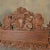 Brown Carved Throne Chair, 1880s For Sale - Image 8 of 11