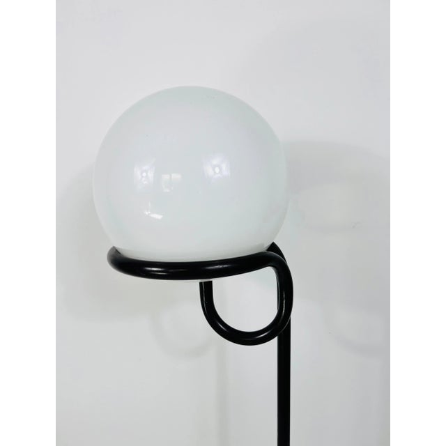 Metal Black Floor Lamp Globe by Aldo van den Nieuwelaar for Domani Designs, Amsterdam For Sale - Image 7 of 9
