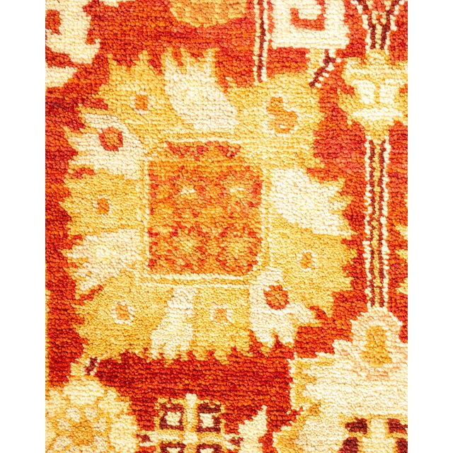 Traditional Eclectic, One-of-a-Kind Hand-Knotted Area Rug - Red , 4' 2" x 6' 4" For Sale - Image 3 of 8