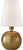 Modern Thomas O'Brien by Visual Comfort Signature Tiny Terri Round Accent Lamp in Hand-Rubbed Antique Brass with Linen Shade For Sale - Image 3 of 3