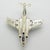 Metal Vintage Italian Sterling Silver 925 McDonnell Douglas F-4 Phantom II Airplane with Folding Wings, Arezzo, 1980s For Sale - Image 7 of 15