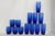 Blue Mid 20th Century Cobalt Blue Glass Tumblers Bar Cups Mid Century Modern Drinkware - Set of 13 For Sale - Image 8 of 16