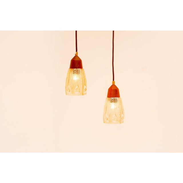 Pendant Lamps in Glass from Pukeberg, Sweden, 1960s, Set of 2 For Sale - Image 4 of 18