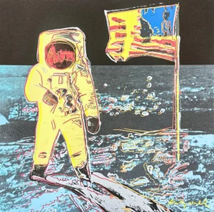 After Andy Warhol, Moonwalk Light Blue, 1980s, Print