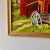 American Late 20th Century Vintage Framed Colorful Farm Barn Landscape Painting in Gold Gilt Frame For Sale - Image 3 of 6