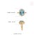 14k Gold Art Deco 3.49ct Oval Aquamarine Diamond Chic Cocktail Ring Size 5 For Sale - Image 12 of 18