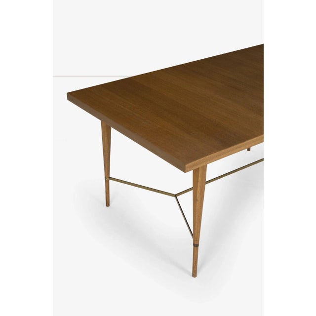 Chestnut 1950s Paul McCobb for Calvin Dining Set of 7 For Sale - Image 8 of 11