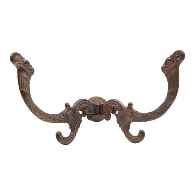 Cast Iron Antique Beaded Victorian Hall Tree Hook For Sale