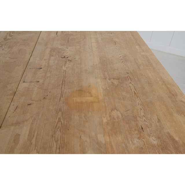 Brown Large Baroque Farm Table, Northern Sweden, 1750 For Sale - Image 8 of 11