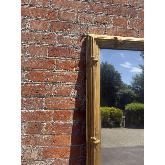 Large Antique English Carved Wood and Gesso Gilt Pier Mirror, 1800s For Sale - Image 5 of 7