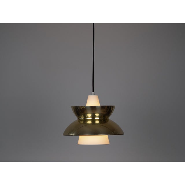 Mid-Century Modern Vintage Danish Pendant Lamps by Henning Klok for Louis Poulsen, 1950s, Set of 2 For Sale - Image 3 of 15
