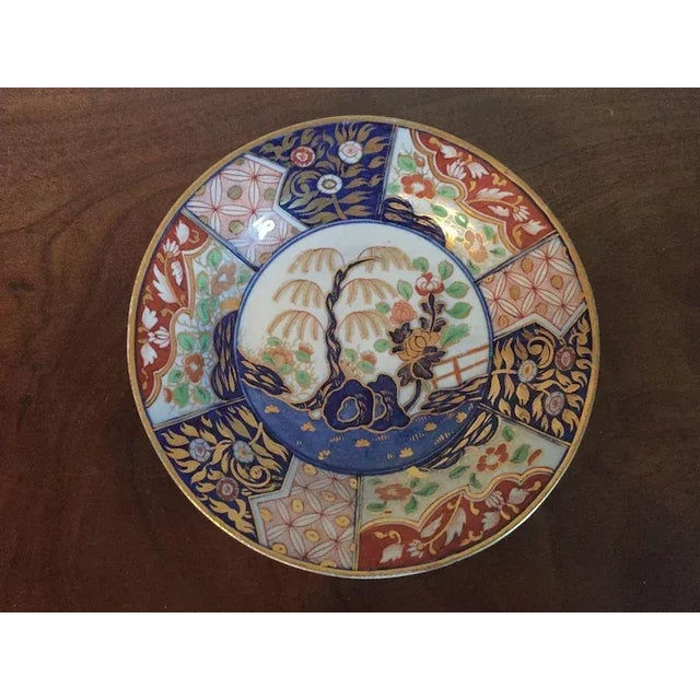 Early 19th Century 1805 Coalport Porcelain Imari Plate in Rock & Tree Pattern For Sale - Image 5 of 8