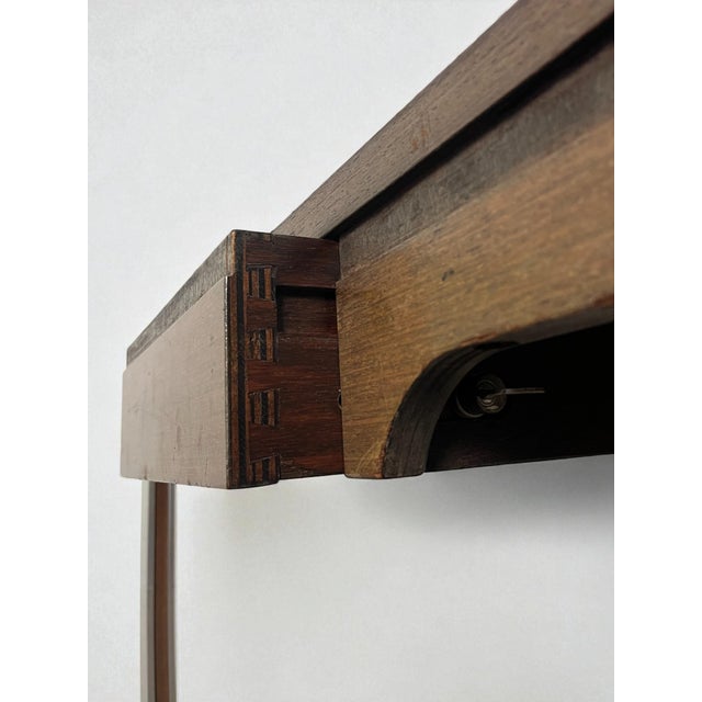 Large Double-Sided Ministers Desk in Varnished Rosewood by Claude Gaillard for Ligne Roset, 1970s, Set of 2 For Sale - Image 12 of 18