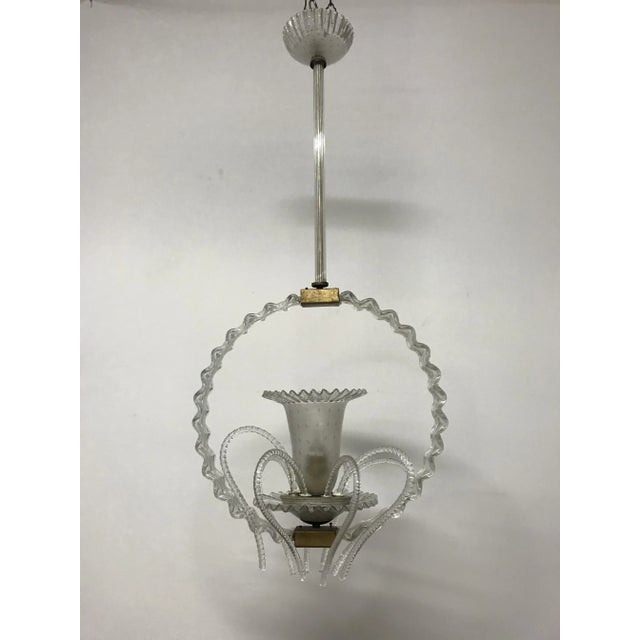 Antique Murano Pendant Light by Barovier & Toso For Sale - Image 10 of 10