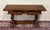 Brown Antique French Flip Top Envelope Library Table Console Sofa Entry Table Oak For Sale - Image 8 of 18