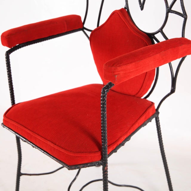Vintage Hippocampus Armchair in Iron, 1980s For Sale - Image 9 of 14
