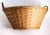 Vintage Hand Woven Fruit Flower Wicker Basket For Sale - Image 12 of 13