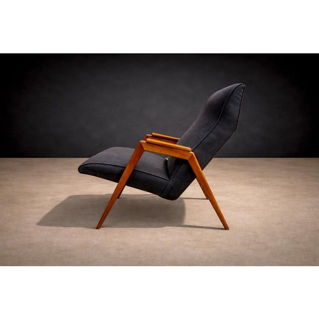 Mid-Century Modern Armchair in Pau Marfim & Fabric, Pierre Weckx, 1950s - Lot 880 For Sale - Image 3 of 16