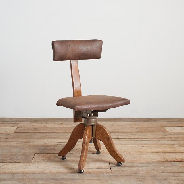 Swivel Desk Chair from Hillcrest, 1940s For Sale - Image 10 of 10