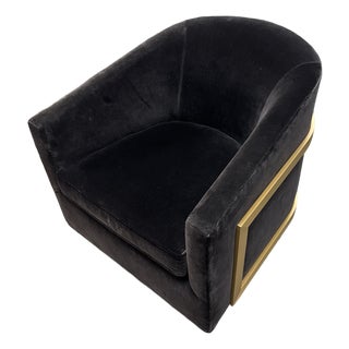 Restoration Hardware Reginald Swivel Chair For Sale