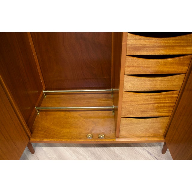 Wood Vintage Teak Wardrobe by Loughborough Furniture for Heals, 1960s For Sale - Image 7 of 13