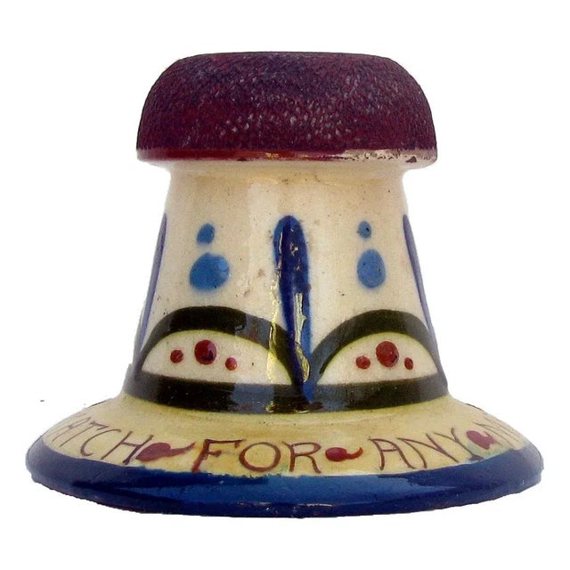 Early 20th Century English Torquay Arts & Crafts Pottery Match Striker For Sale - Image 5 of 5