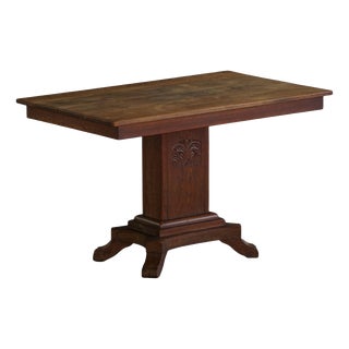 Vintage Danish Art Deco Table in Oak, 1930s For Sale