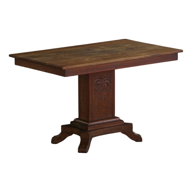 Vintage Danish Art Deco Table in Oak, 1930s For Sale