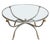 Mid 20th Century French Mid-Century Round Coffee or Low Table With Steel Base and Glass Top For Sale - Image 5 of 14